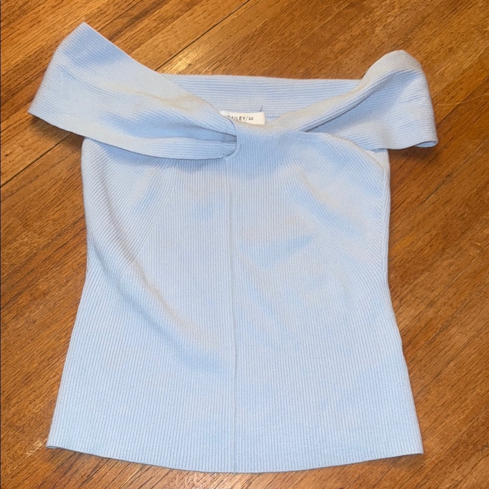 Bailey 44 Blue Off-the-Shoulder Sweater